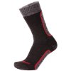 Ponožky DURAS Natron anthracite-red merino